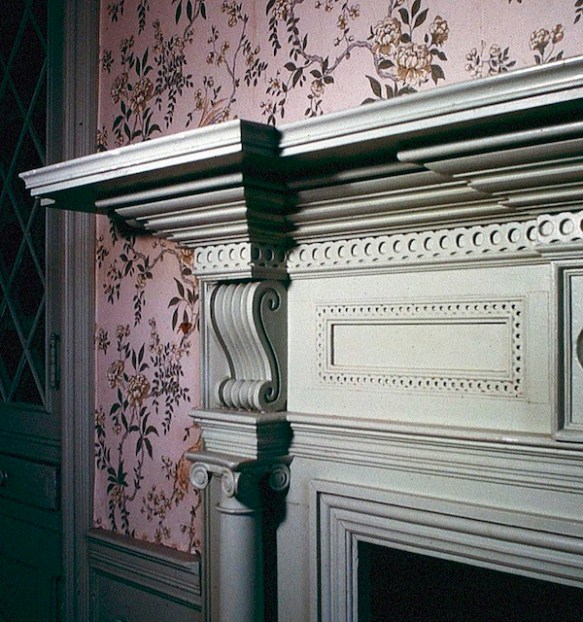 Figure 15. Mantel detail, Glen Maury, Buena Vista, Virginia (Loth).