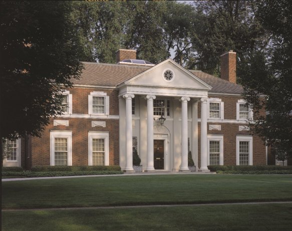 Chadsworth's Authentic Replication Custom Colossal Columns -  Plain, Round, Tapered Columns with Greek Erechtheum Capitals &  Ionic (Attic) Base Moldings.